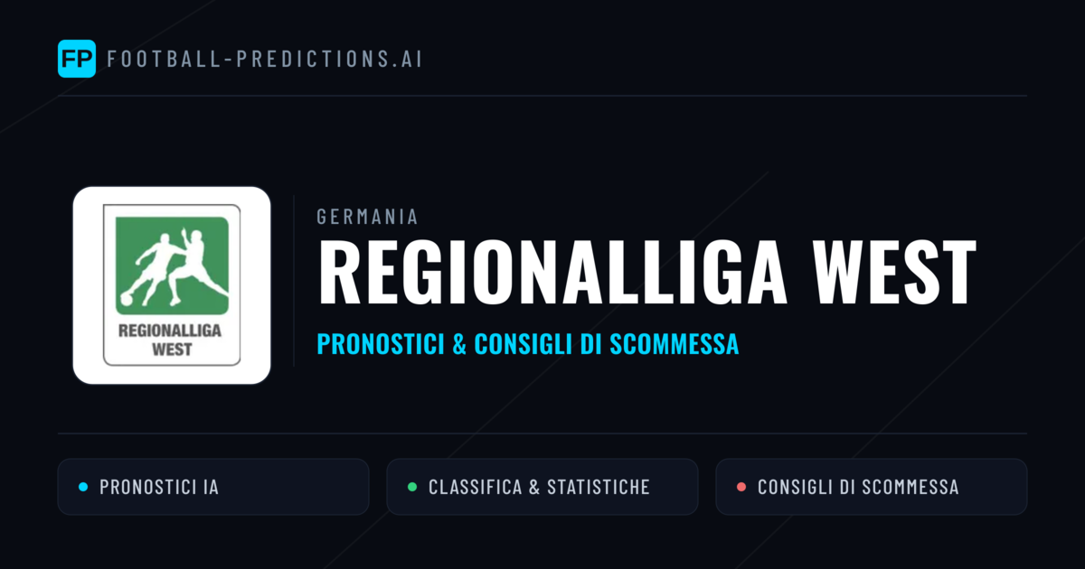 Germania Regionalliga West Pronostici Calcio — Gratis Oggi