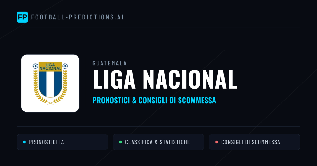 Guatemala Liga Nacional Pronostici Calcio — Gratis Oggi