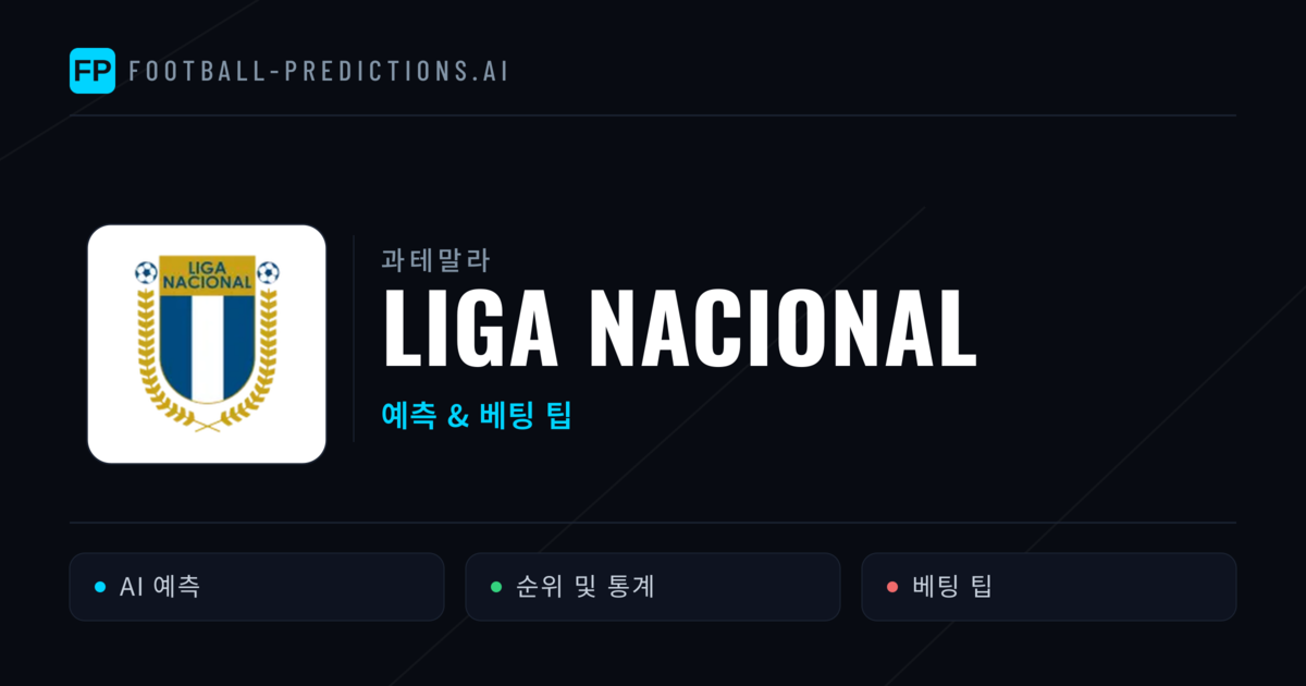 과테말라 Liga Nacional 축구 예측 & 베팅 팁