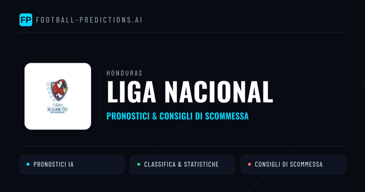 Honduras Liga Nacional Pronostici Calcio — Gratis Oggi