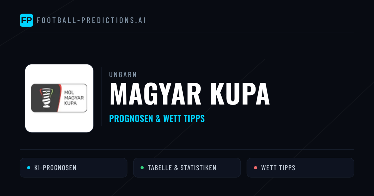 Ungarn Magyar Kupa Wett Tipps — Fußball Prognosen