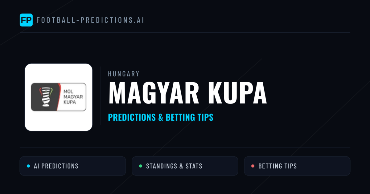 Hungary Magyar Kupa Predictions & Betting Tips