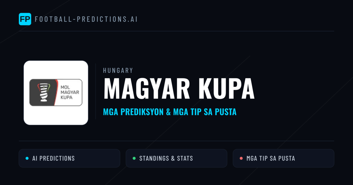 Hungary Magyar Kupa Predictions & Betting Tips