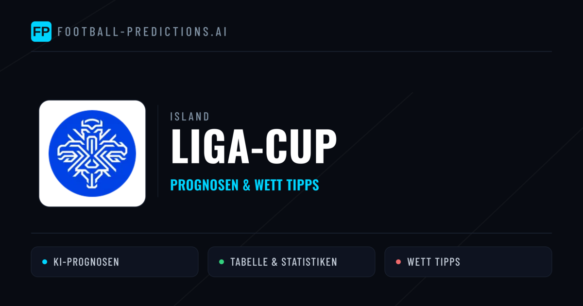 Island Liga-Cup Wett Tipps — Fußball Prognosen