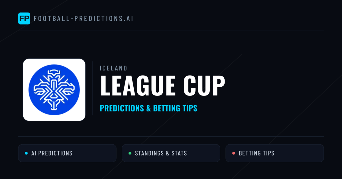 Iceland League Cup Predictions & Betting Tips