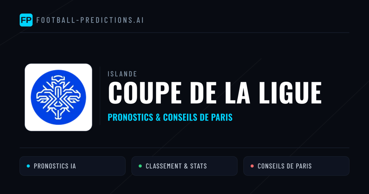 Islande Coupe de la Ligue Pronostics Football — Expert et Gratuits