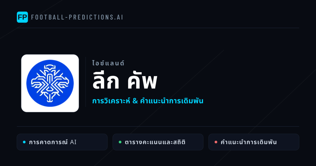 วิเคราะห์บอล ไอซ์แลนด์ ลีก คัพ & เคล็ดลับเดิมพัน