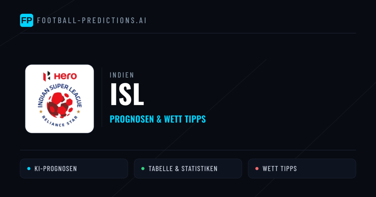 Indien ISL Wett Tipps — Fußball Prognosen