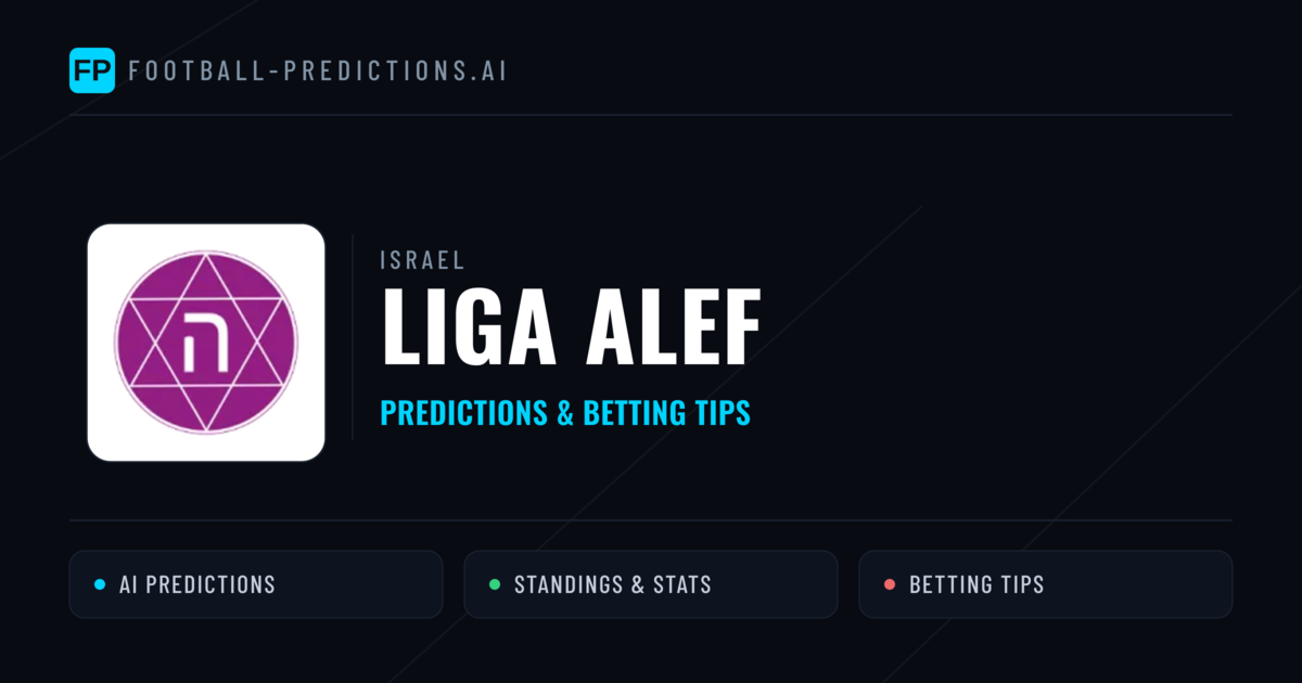 Israel Liga Alef Predictions & Betting Tips