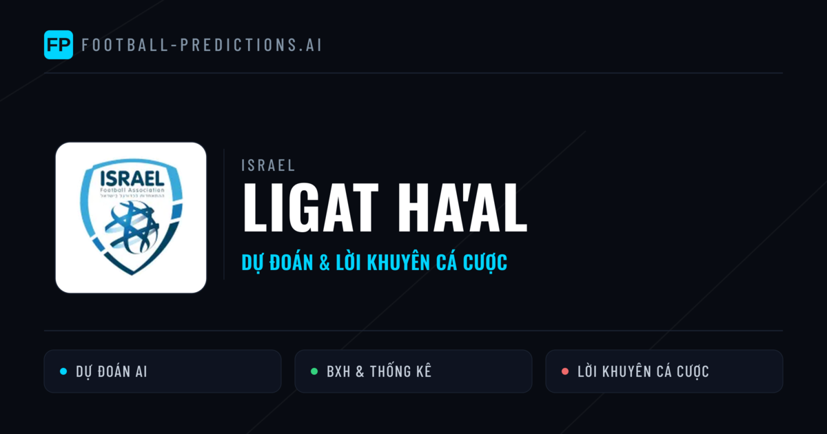 Israel dự đoán bóng đá Ligat Ha'al & mẹo cá cược