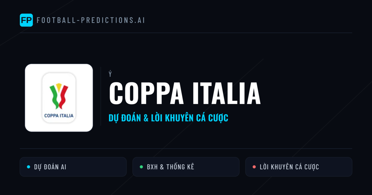 Ý dự đoán bóng đá Coppa Italia & mẹo cá cược