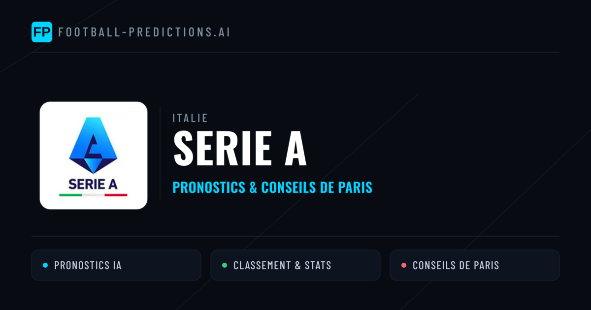 Italie Serie A Pronostics Football — Expert et Gratuits