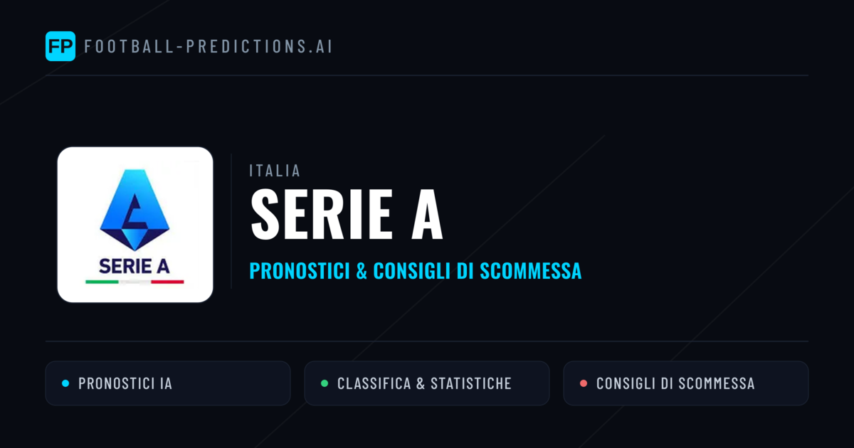 Italia Serie A Pronostici Calcio — Gratis Oggi