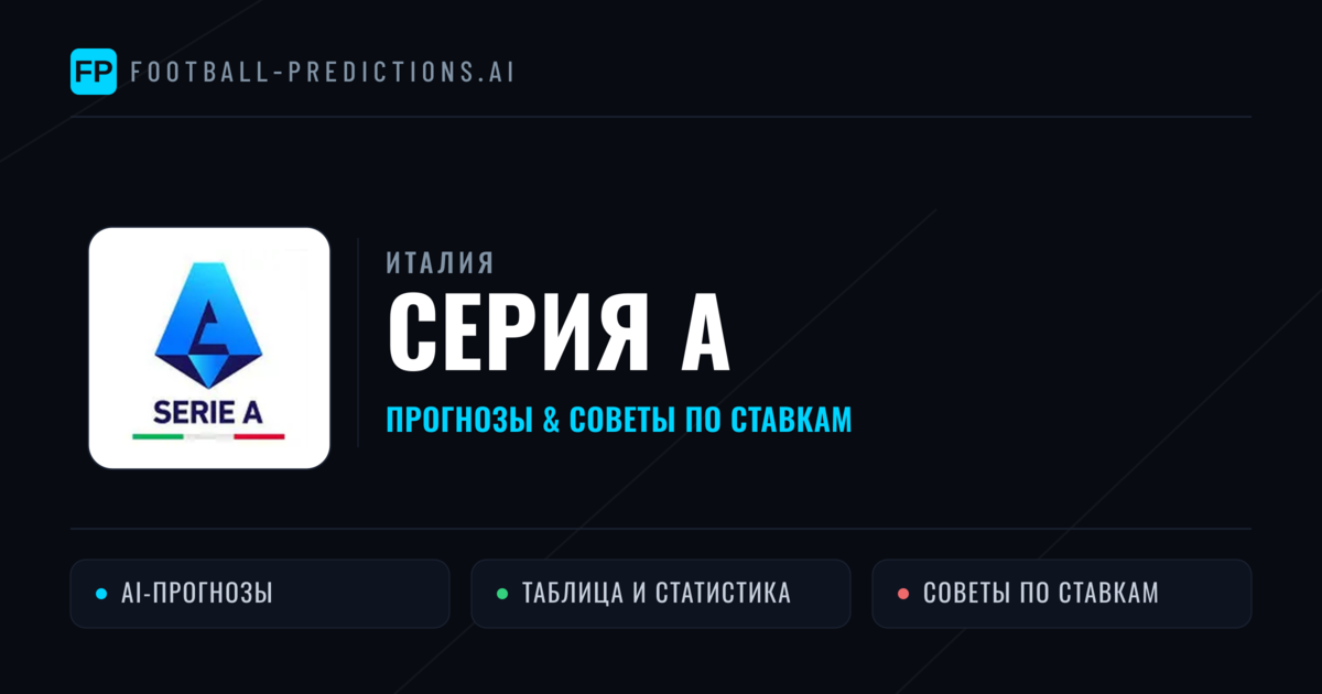 Прогнозы Италия Серия А — ставки и советы экспертов
