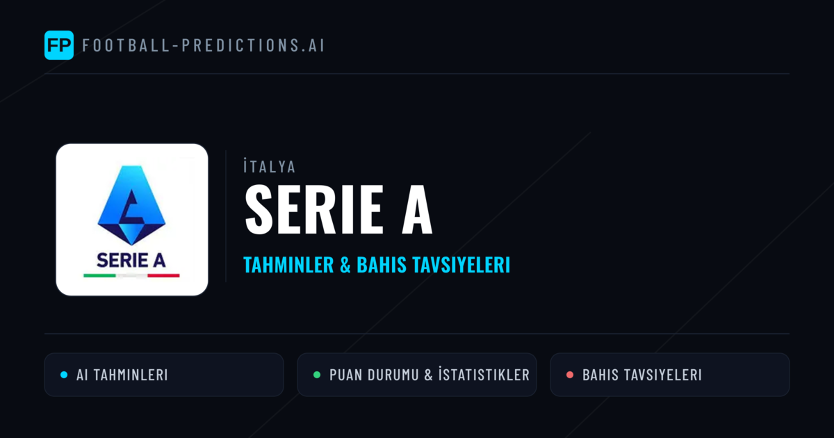 İtalya Serie A Tahminleri & Bahis İpuçları