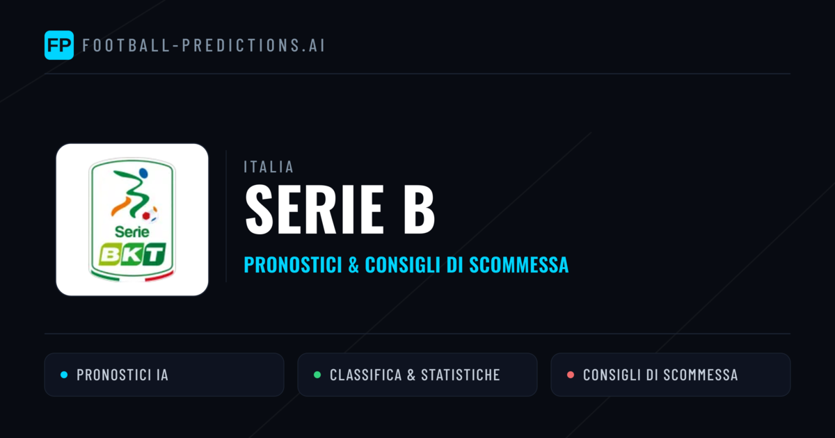 Italia Serie B Pronostici Calcio — Gratis Oggi