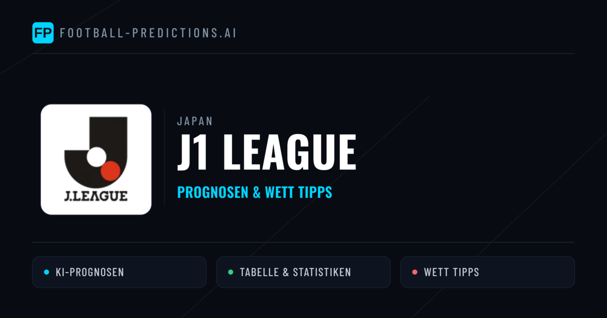 Japan J1 League Wett Tipps — Fußball Prognosen
