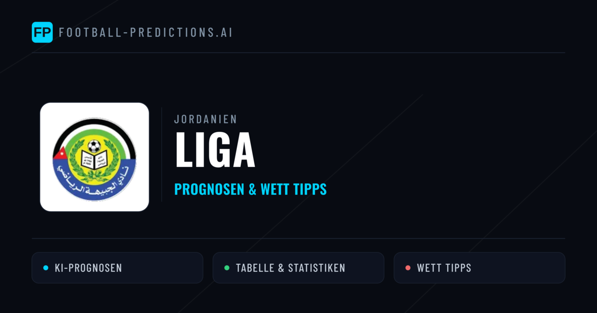 Jordanien Liga Wett Tipps — Fußball Prognosen