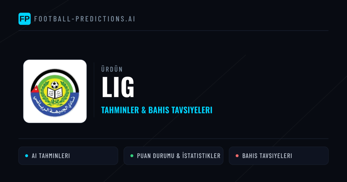 Ürdün Lig Tahminleri & Bahis İpuçları