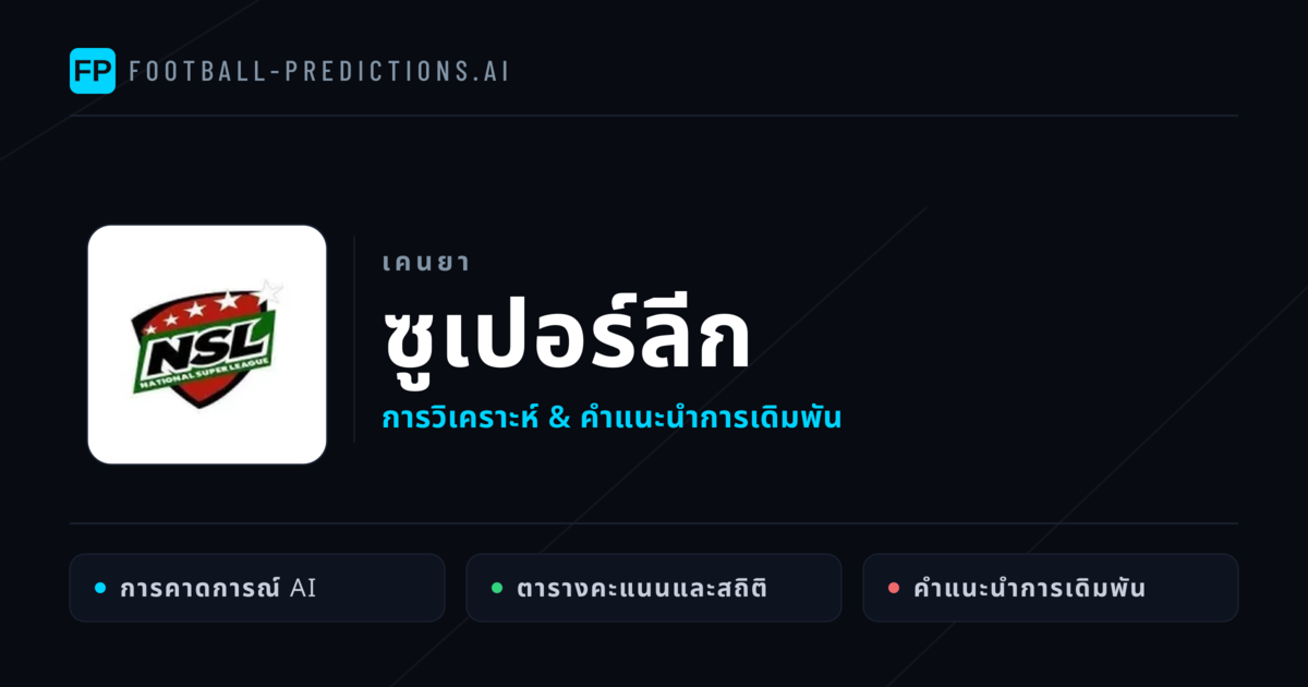 วิเคราะห์บอล เคนยา ซูเปอร์ลีก & เคล็ดลับเดิมพัน