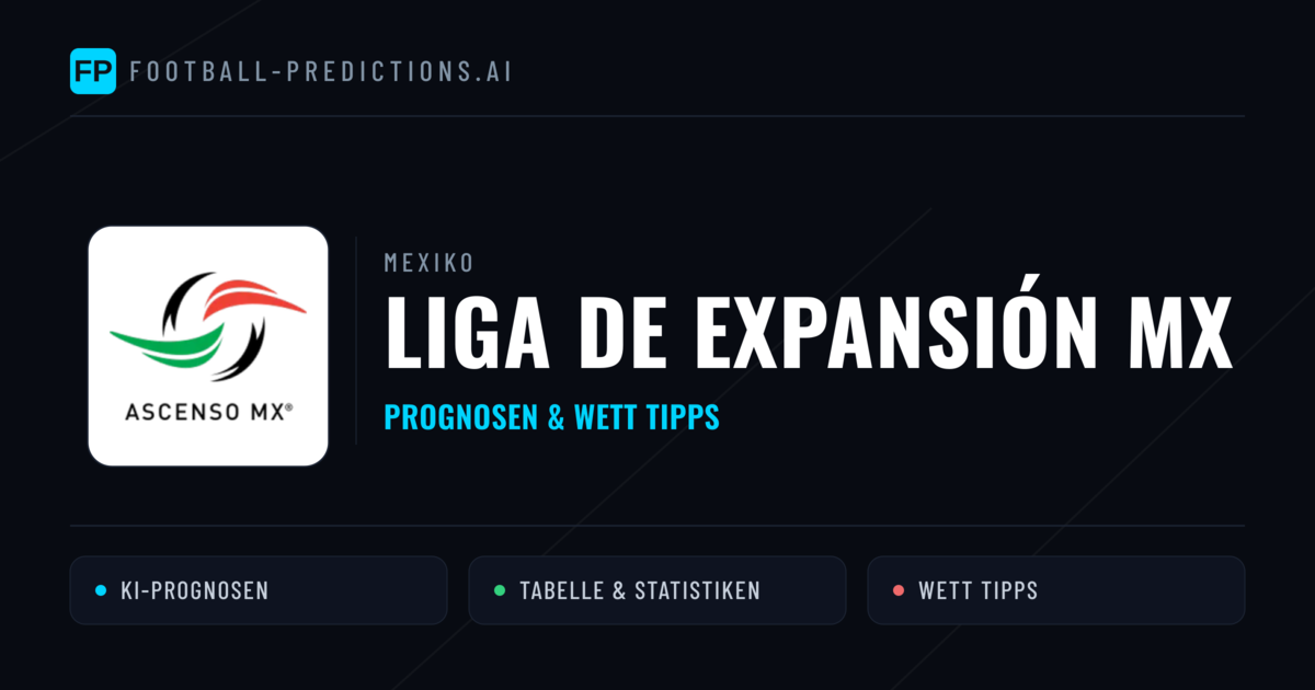 Mexiko Liga de Expansión MX Wett Tipps — Fußball Prognosen