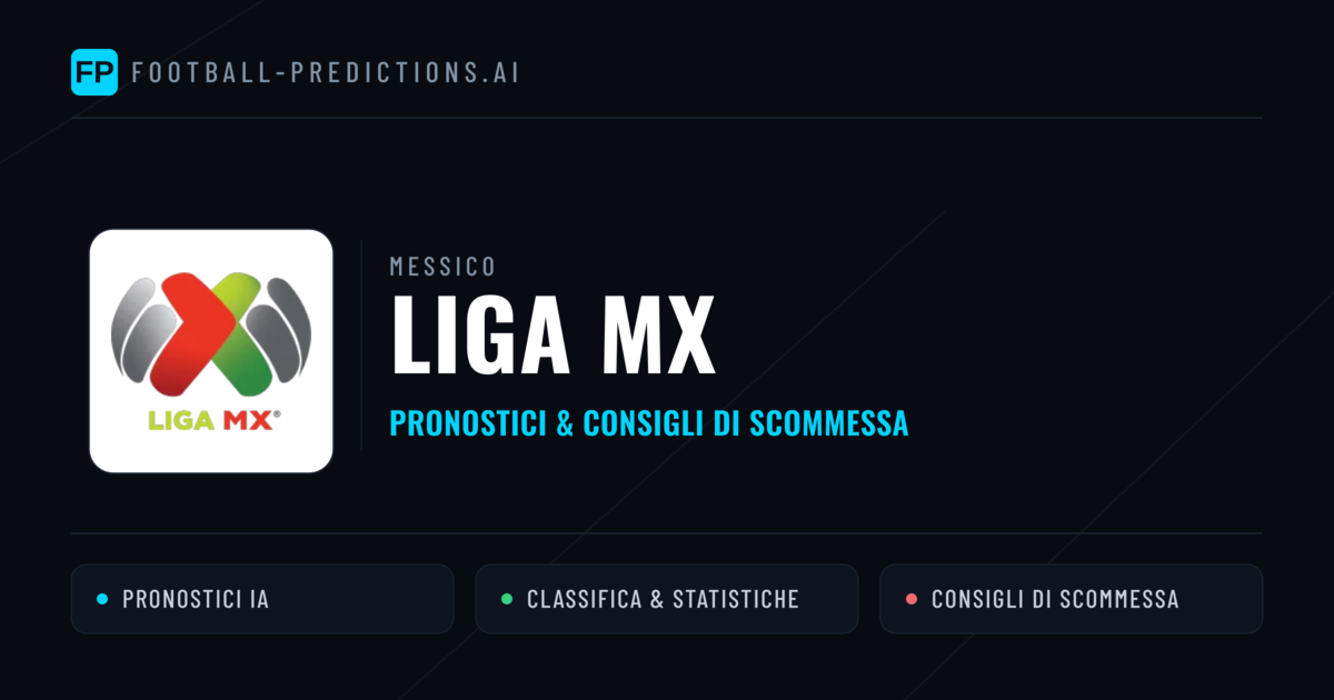 Messico Liga MX Pronostici Calcio — Gratis Oggi
