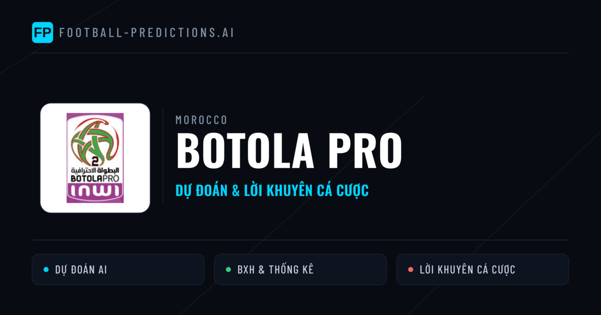 Morocco dự đoán bóng đá Botola Pro & mẹo cá cược