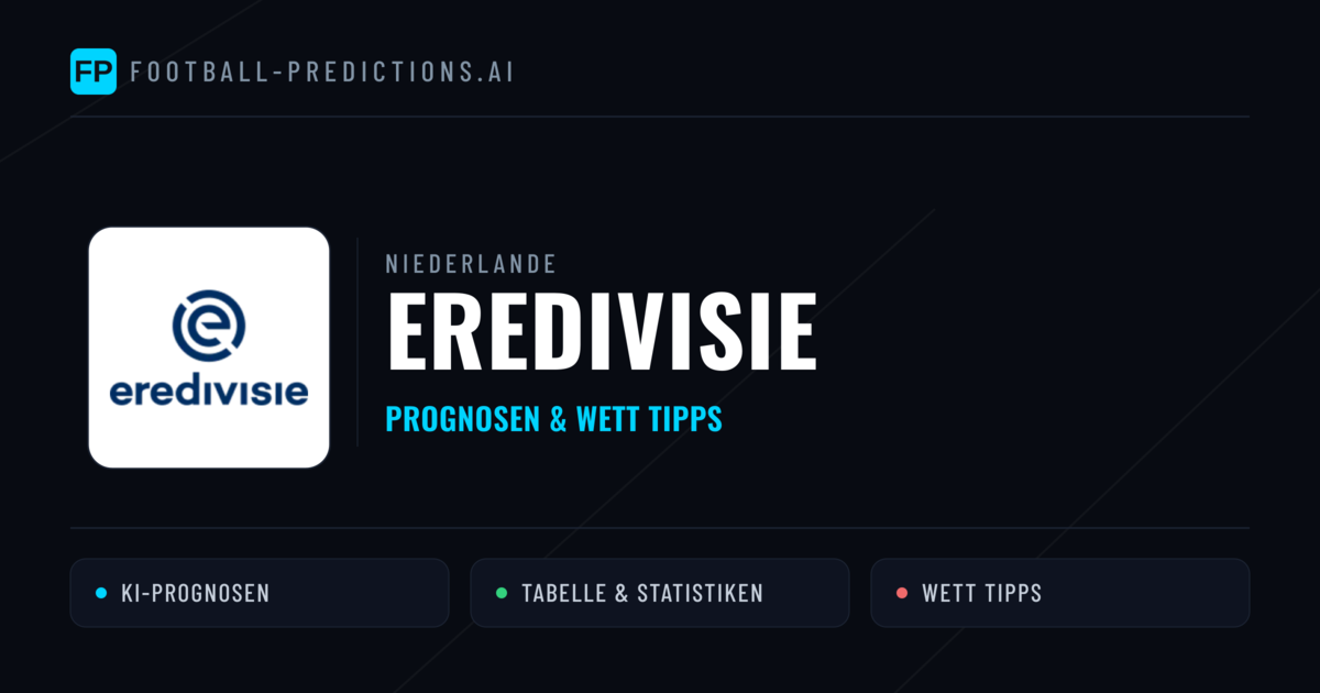 Niederlande Eredivisie Wett Tipps — Fußball Prognosen