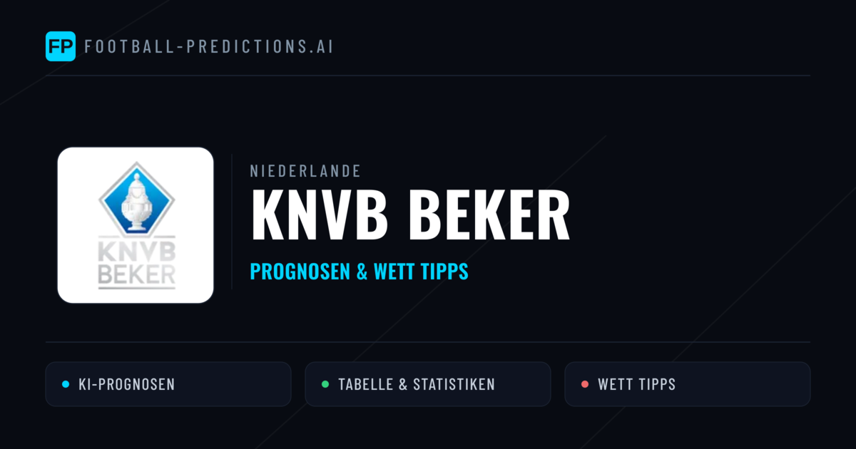 Niederlande KNVB Beker Wett Tipps — Fußball Prognosen