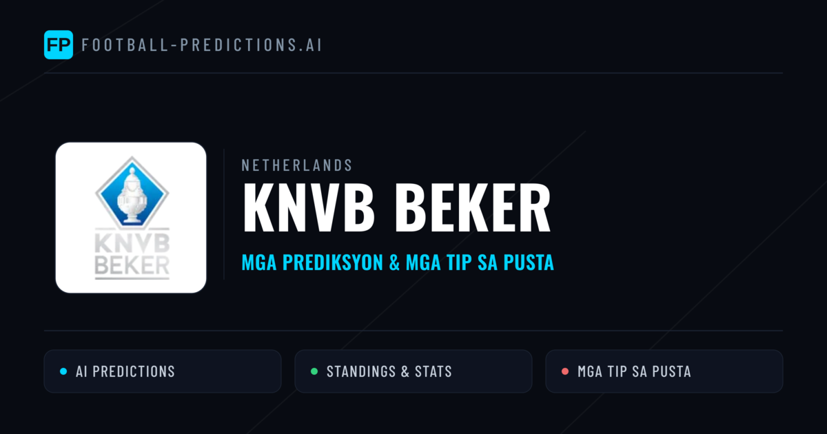 Netherlands KNVB Beker Predictions & Betting Tips