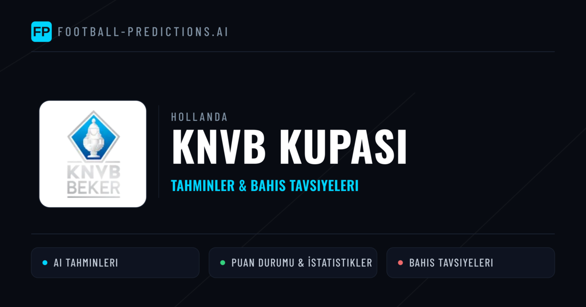 Hollanda KNVB Kupası Tahminleri & Bahis İpuçları