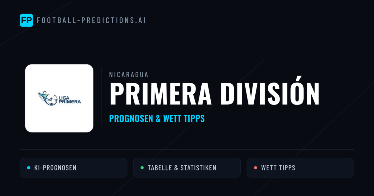 Nicaragua Primera División Wett Tipps — Fußball Prognosen