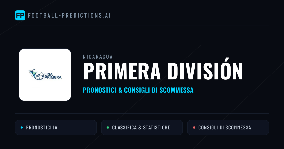 Nicaragua Primera División Pronostici Calcio — Gratis Oggi
