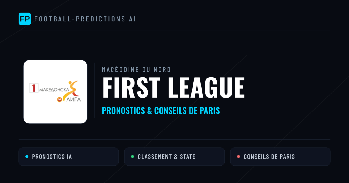 Macédoine du Nord First League Pronostics Football — Expert et Gratuits