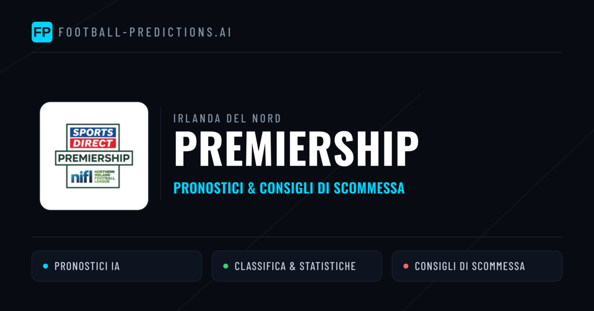 Irlanda del Nord Premiership Pronostici Calcio — Gratis Oggi