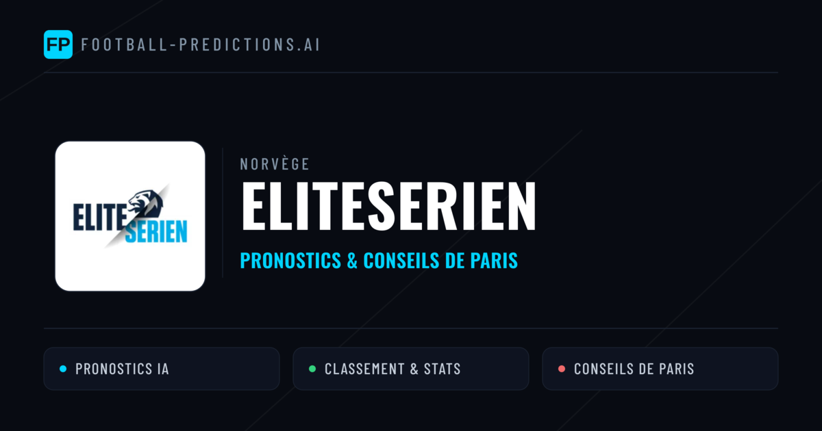 Norvège Eliteserien Pronostics Football — Expert et Gratuits