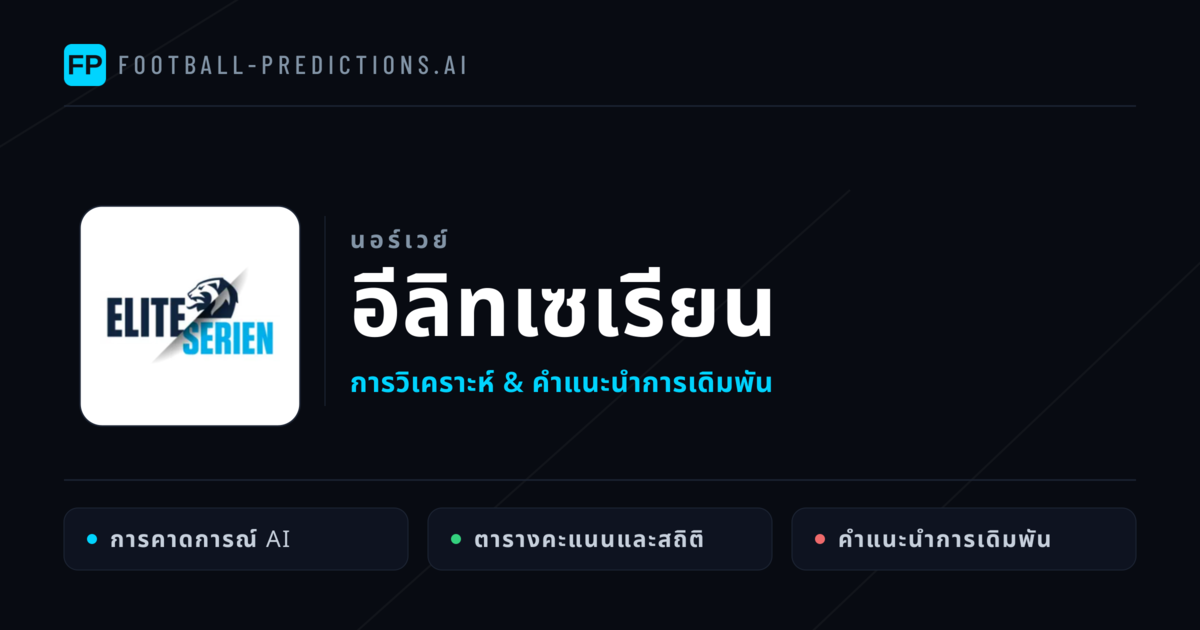 วิเคราะห์บอล นอร์เวย์ อีลิทเซเรียน & เคล็ดลับเดิมพัน
