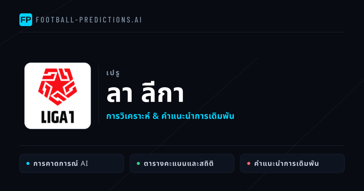 วิเคราะห์บอล เปรู ลา ลีกา & เคล็ดลับเดิมพัน