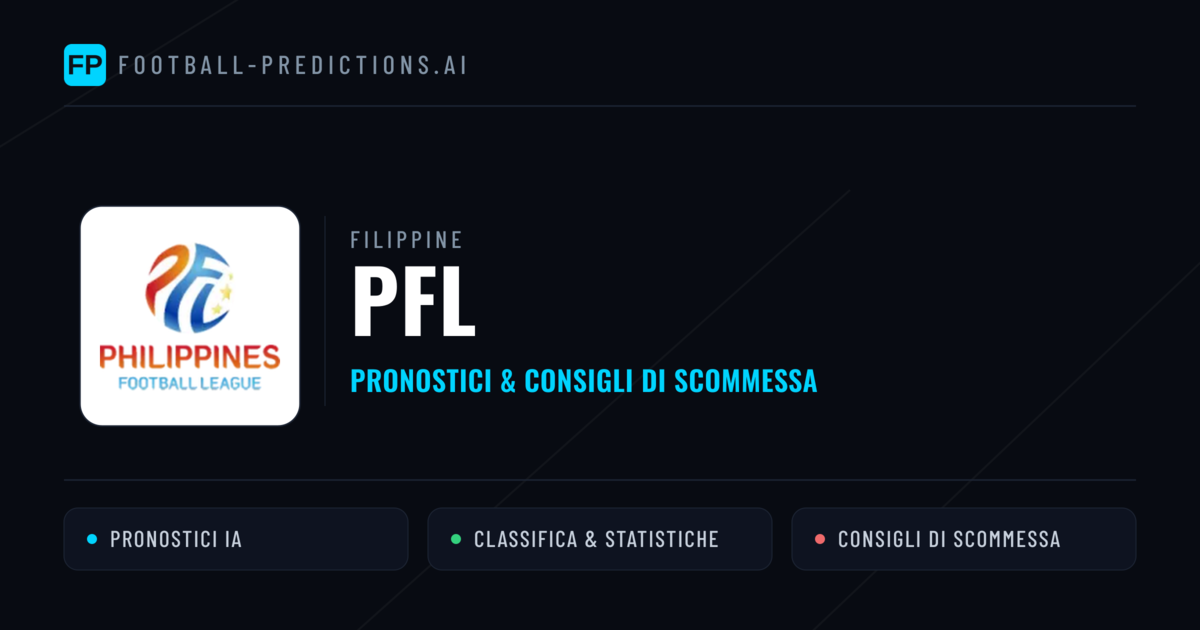 Filippine PFL Pronostici Calcio — Gratis Oggi