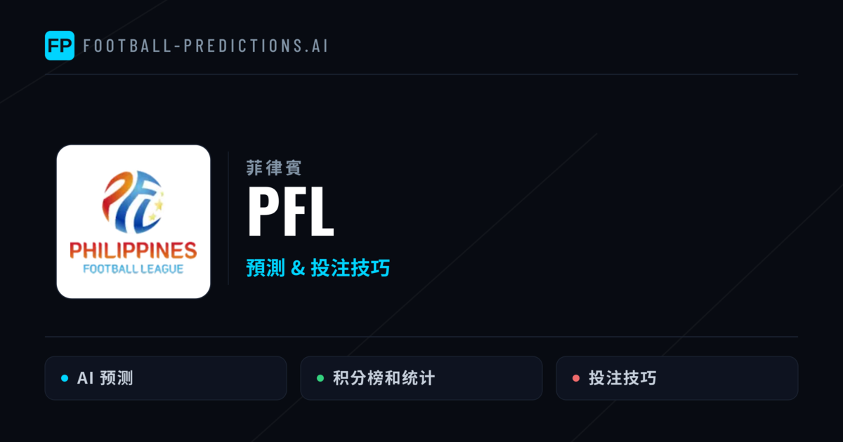 PFL運彩預測 — 足球賽事分析與投注推薦