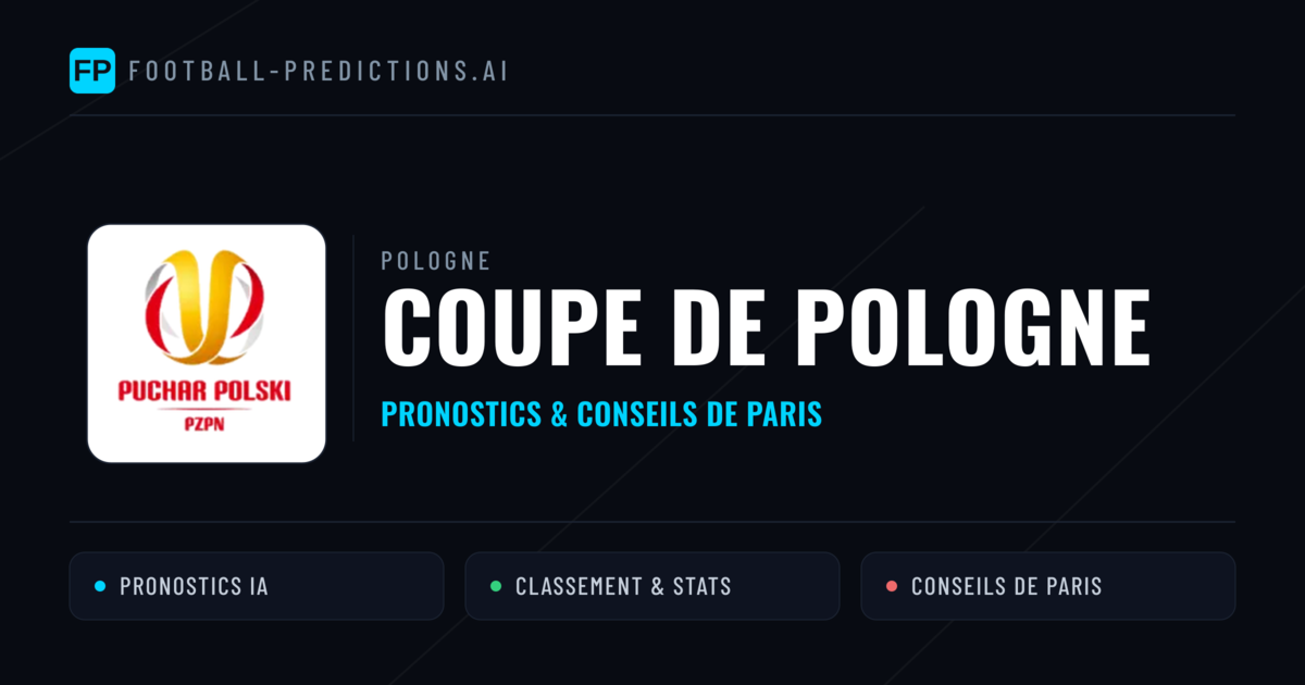 Pologne Coupe de Pologne Pronostics Football — Expert et Gratuits