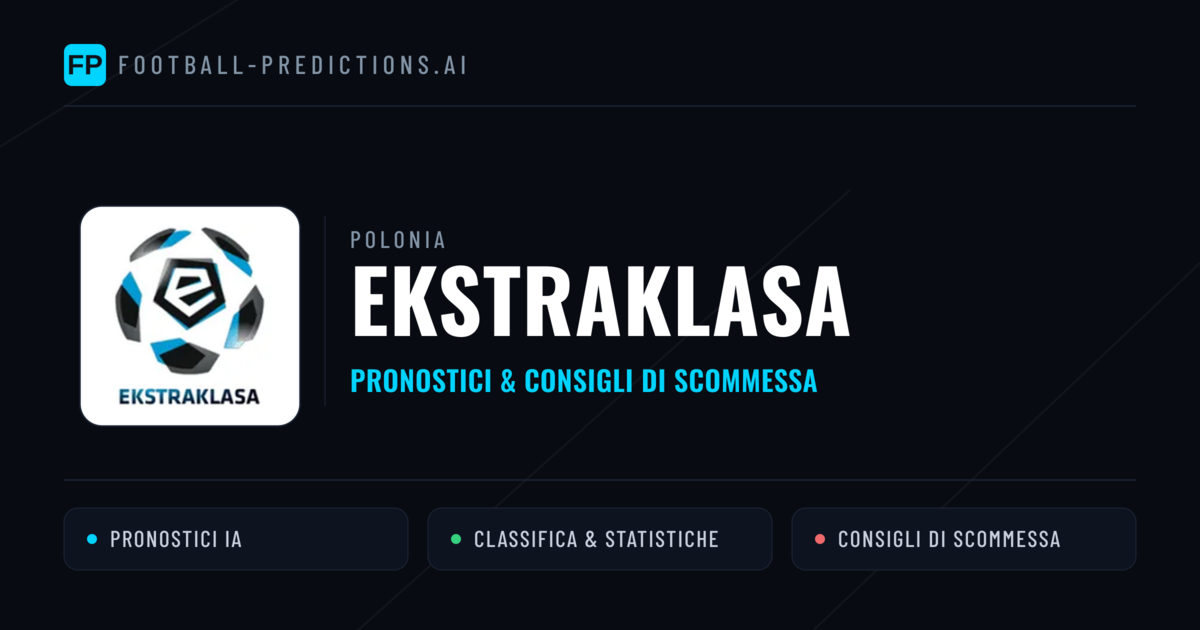 Polonia Ekstraklasa Pronostici Calcio — Gratis Oggi