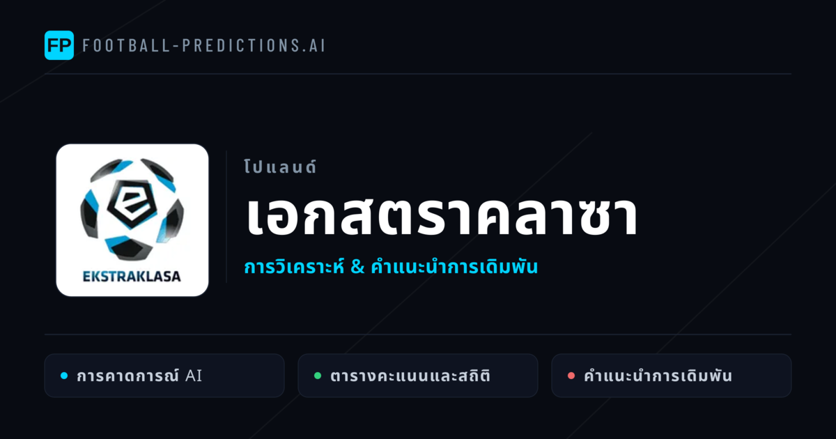 วิเคราะห์บอล โปแลนด์ เอกสตราคลาซา & เคล็ดลับเดิมพัน