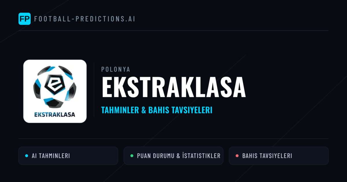 Polonya Ekstraklasa Tahminleri & Bahis İpuçları