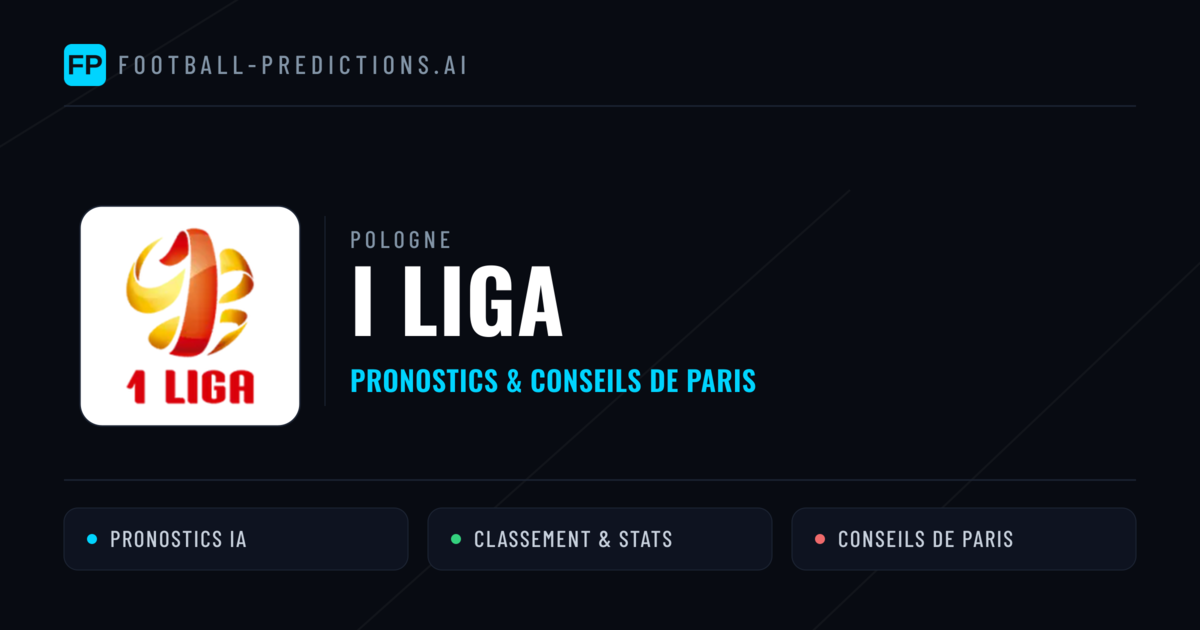 Pologne I Liga Pronostics Football — Expert et Gratuits