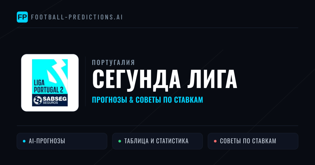 Прогнозы Португалия Сегунда Лига — ставки и советы экспертов