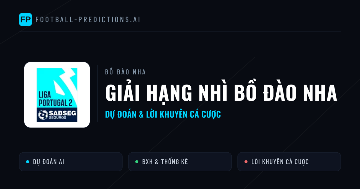 Bồ Đào Nha dự đoán bóng đá Giải Hạng Nhì Bồ Đào Nha & mẹo cá cược