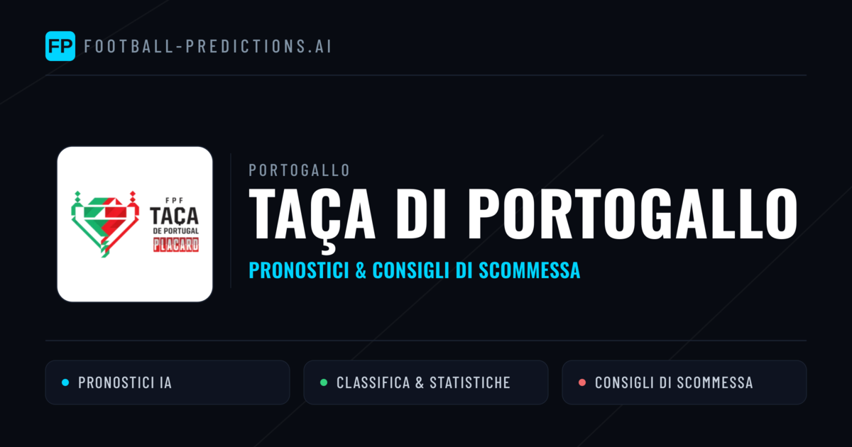 Portogallo Taça di Portogallo Pronostici Calcio — Gratis Oggi