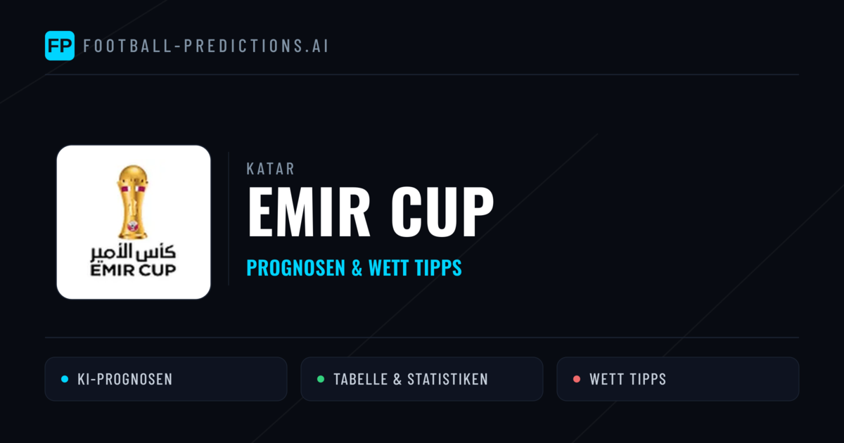 Katar Emir Cup Wett Tipps — Fußball Prognosen