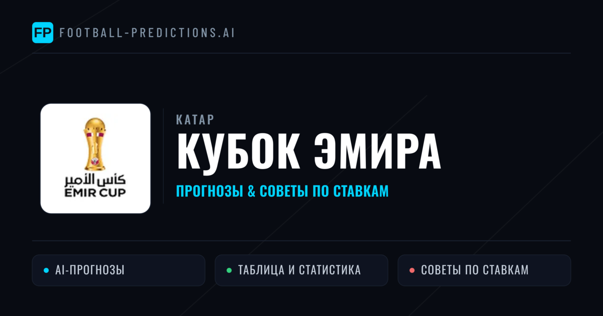 Прогнозы Катар Кубок Эмира — ставки и советы экспертов